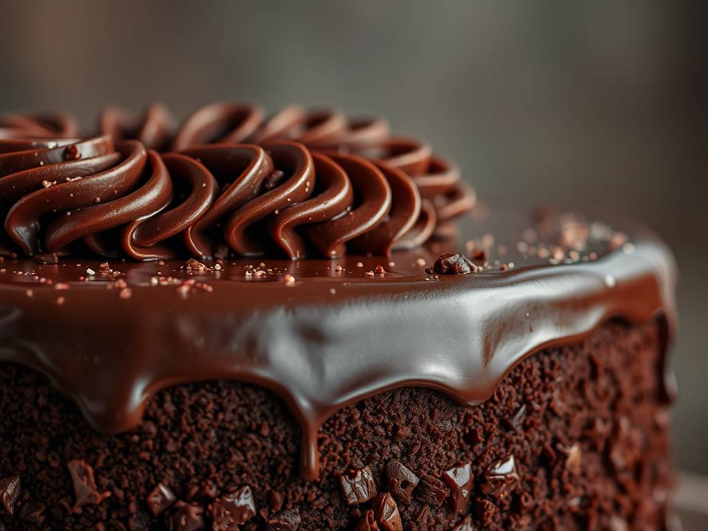 Chocolate Cake: Moist, Frosting, Bake 30 Mins