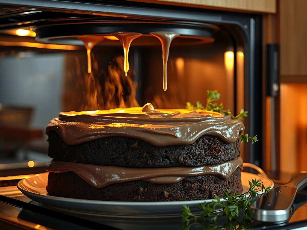 Chocolate Cake: Moist, Frosting, Bake 30 Mins(1)