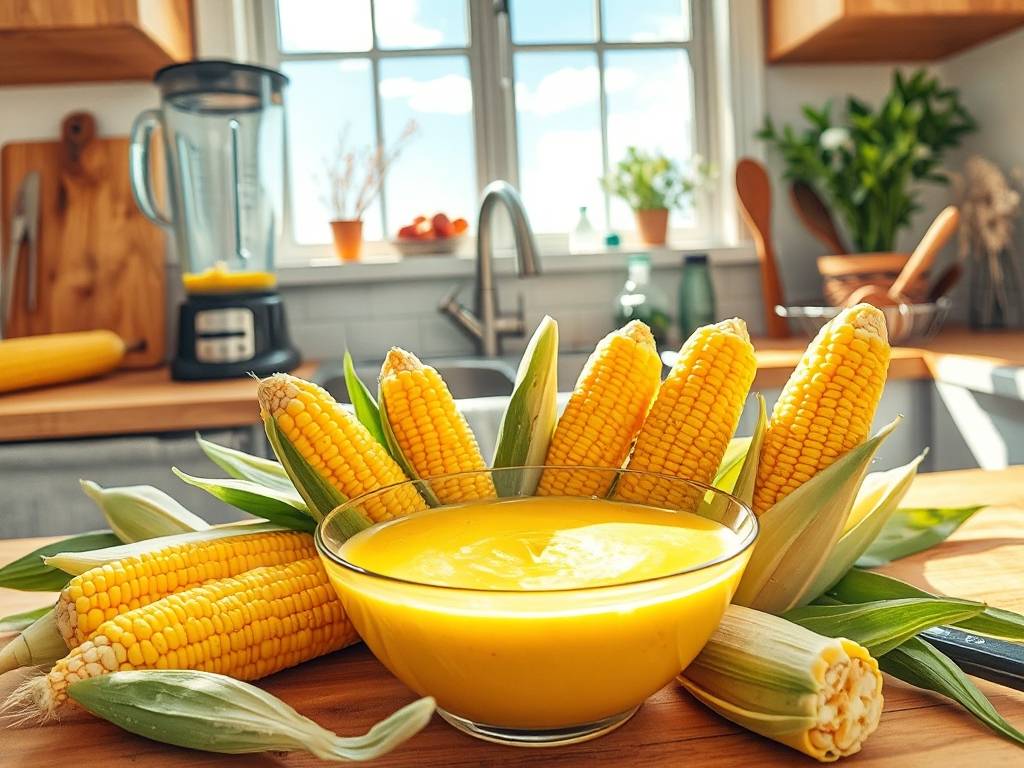 How to Make Corn Soup: Fresh Corn, Blend Until Smooth, Sweet How to Make Corn Soup: Fresh Corn, Blend Until Smooth, Sweet