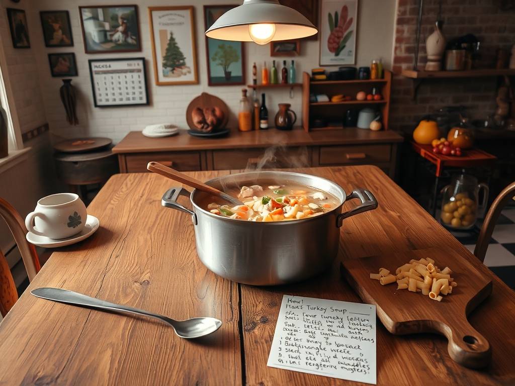 How to Make Turkey Soup: Leftover Turkey, Veg & Noodles, Post-Holiday Meal