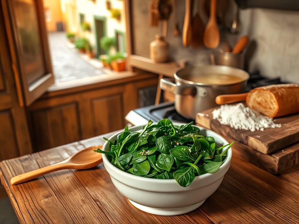 How to Make Spinach Soup: Sauté Spinach, Add Cream, Nutritious(1)
