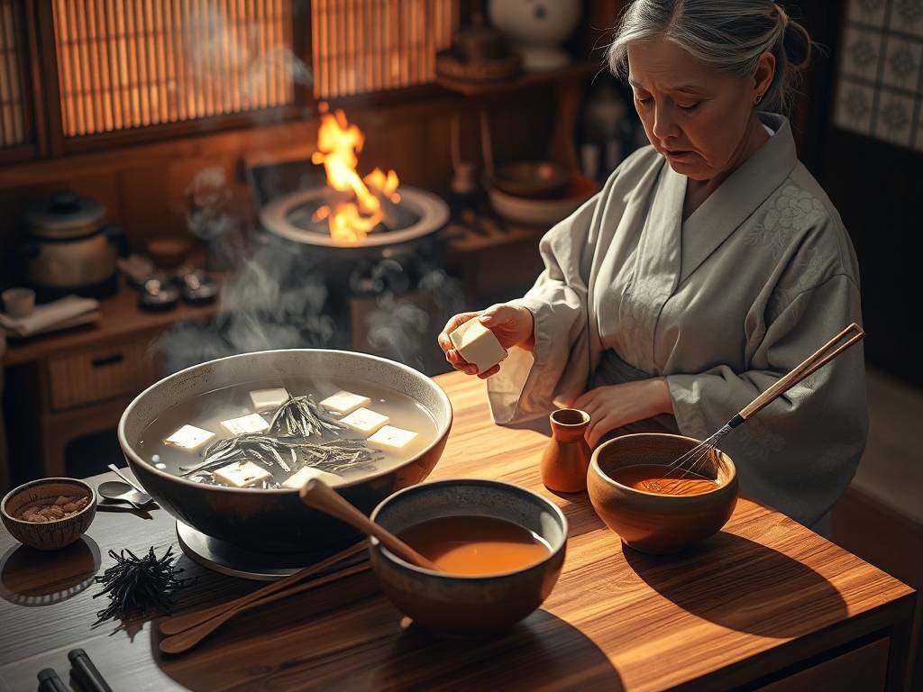 How to Make Miso Soup: Tofu & Seaweed, Dashi Broth, Japanese Style