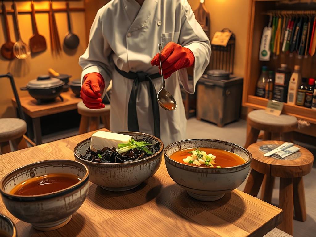 How to Make Miso Soup: Tofu & Seaweed, Dashi Broth, Japanese Style(1)