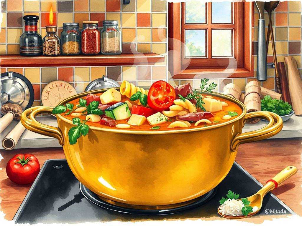 How to Make Minestrone Soup: Beans, Veg & Pasta, Italian Style(1)