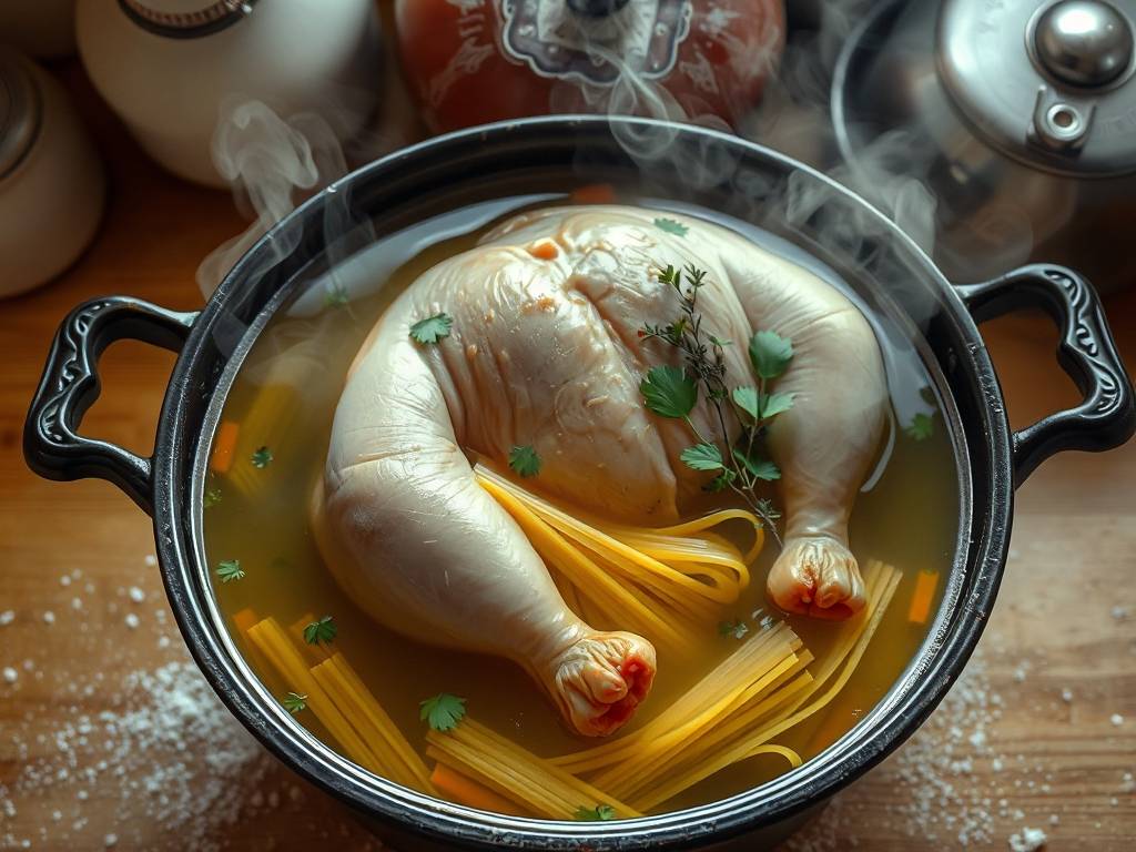 How to Make Chicken Noodle Soup: Homemade Broth, Tender Chicken & Noodles(1)