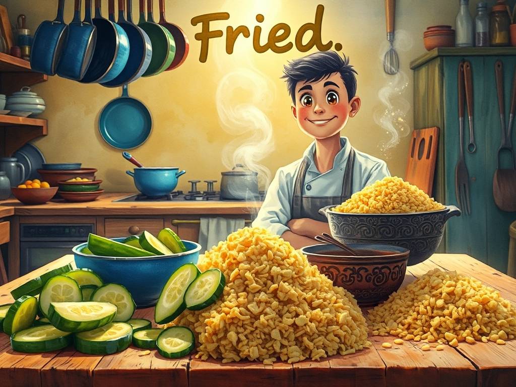 How to Make Fried Pickles: Pickle Slices, Breadcrumbs, Fry