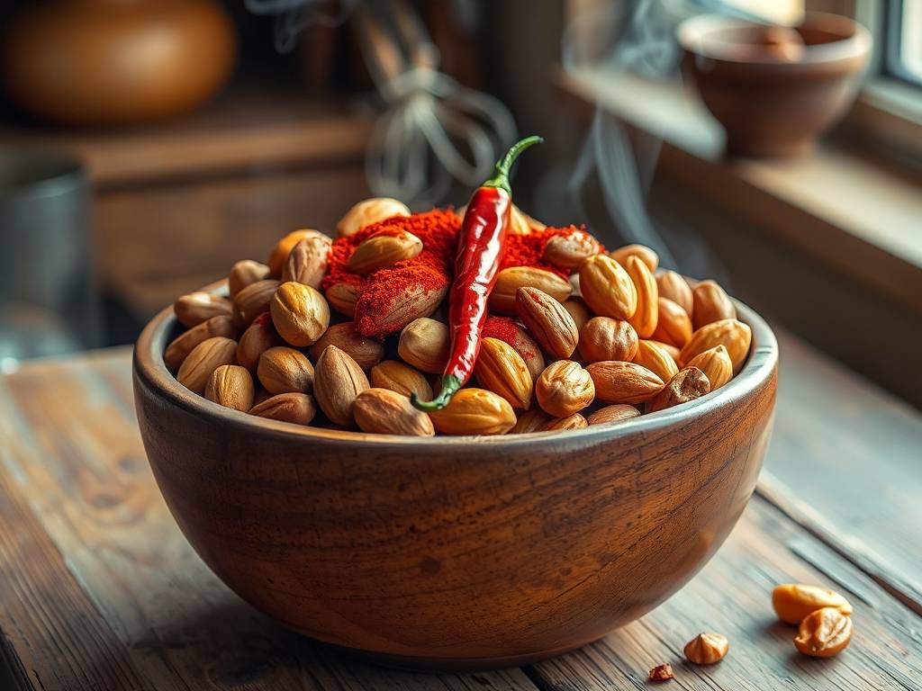 How to Make Spicy Nuts: Roast Nuts with Chili Powder, Salty-Spicy(1)