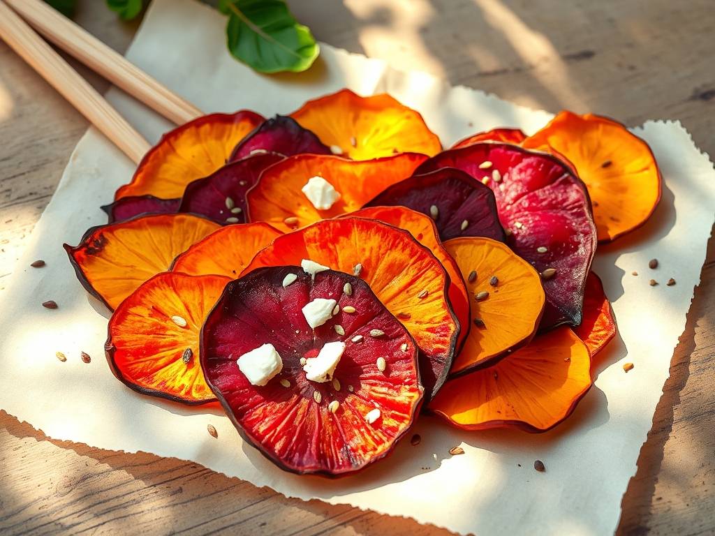 How to Make Veggie Chips: Sweet Potato, Beet & Carrot, Bake(1)