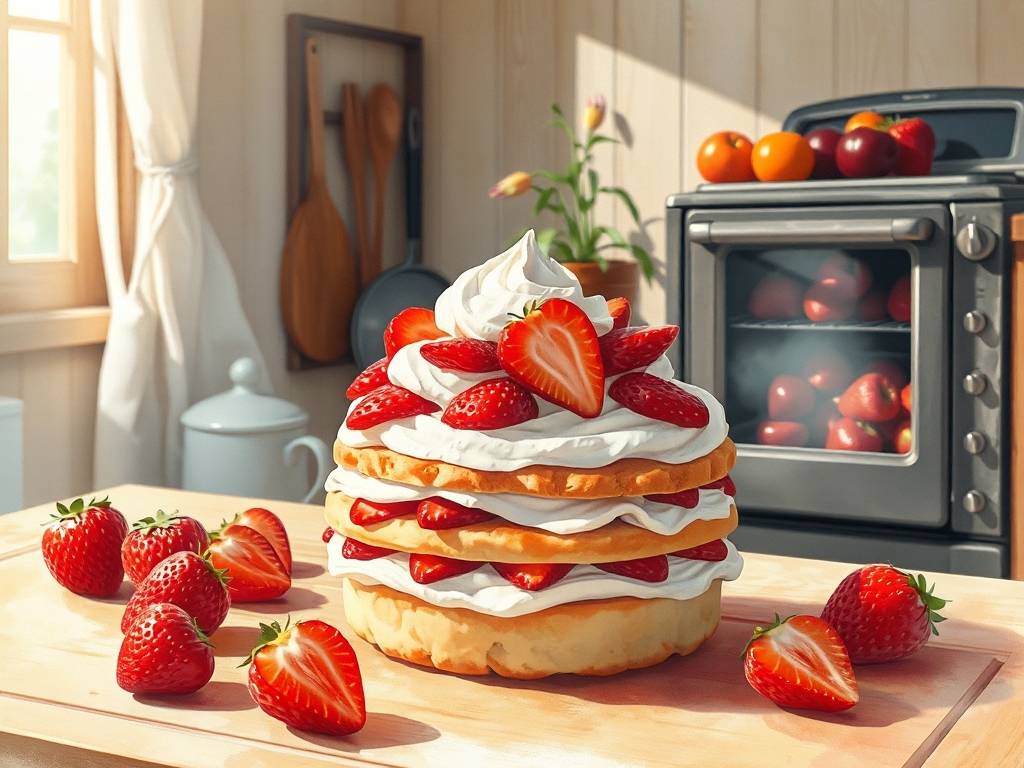 How to Make Strawberry Shortcake: Biscuit, Strawberries & Whipped Cream(1)