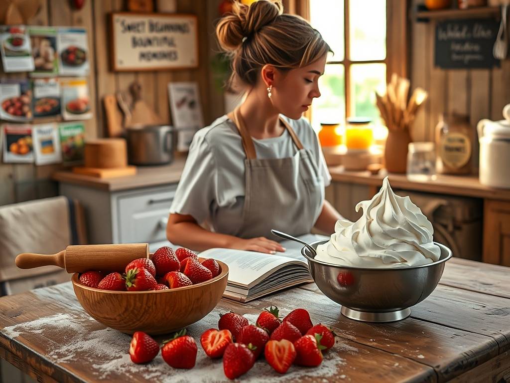 How to Make Strawberry Shortcake: Biscuit, Strawberries & Whipped Cream(1)