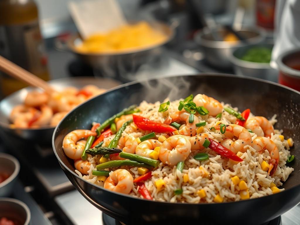 How to Make Shrimp Fried Rice with Egg and Veggies(1)