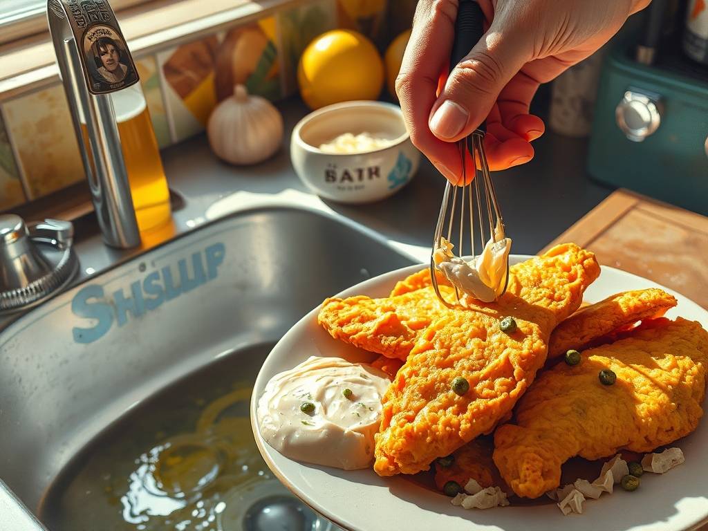 How to Make Fish and Chips with Beer Batter and Tartar(1)