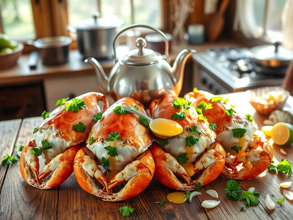 How to Cook Crab Legs with Garlic and Parsley Butter(1)