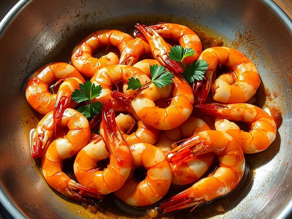How to Cook Shrimp with Garlic and Chili Flakes Sauce(1)