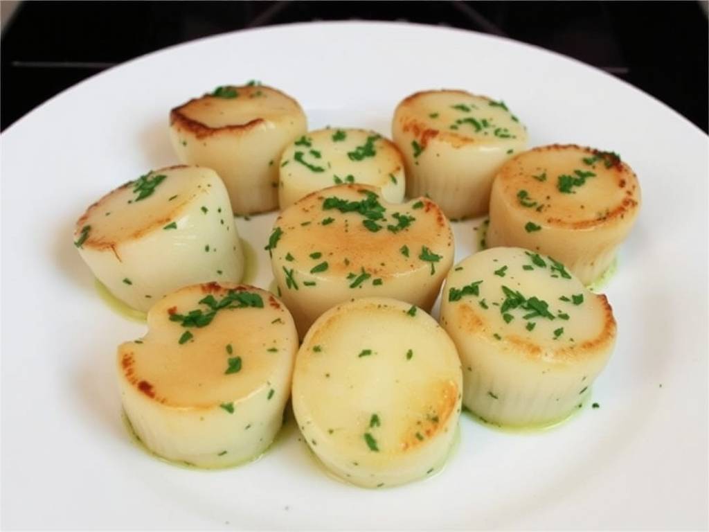 How to Cook Scallops with White Wine and Parsley Butter(1)