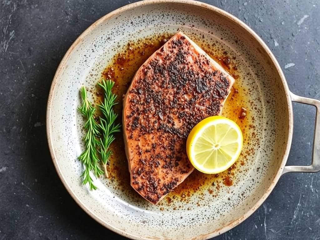How to Cook Tuna Steak with Blackened Seasoning and Lemon How to Cook Tuna Steak with Blackened Seasoning and Lemon