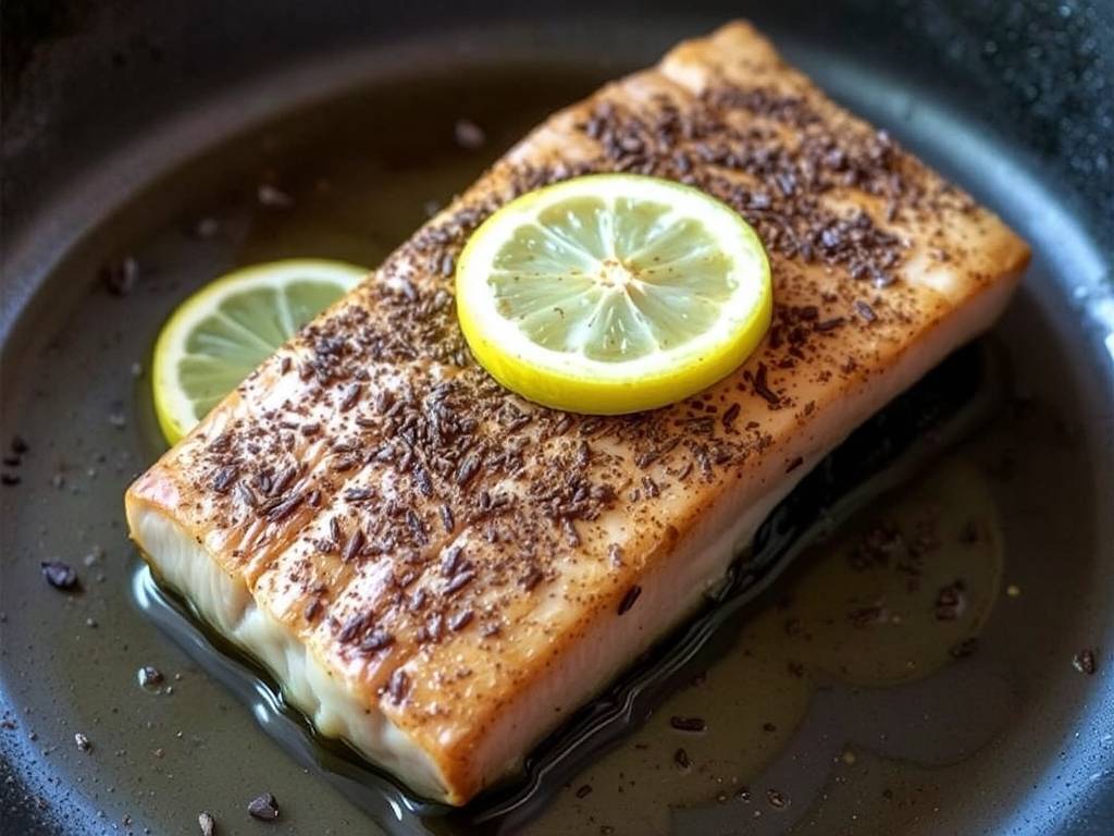 How to Cook Tuna Steak with Blackened Seasoning and Lemon(1)