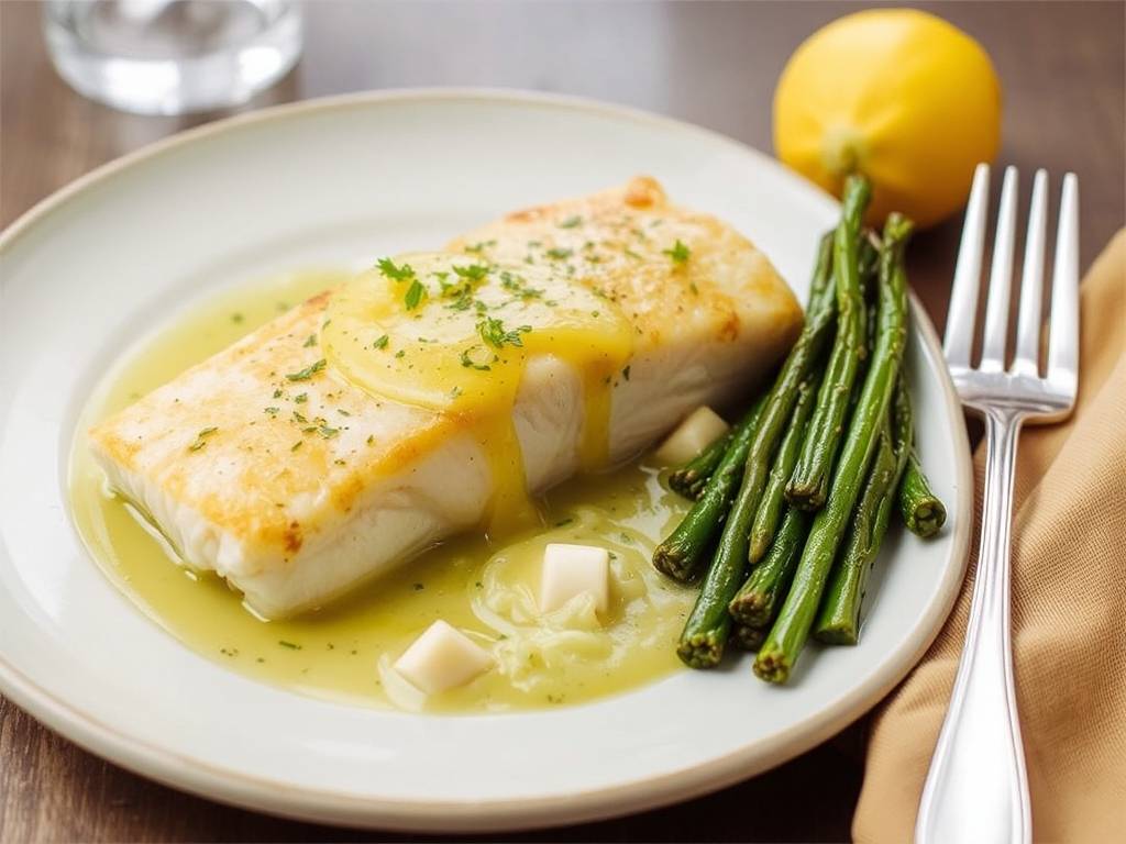How to Cook Cod with Lemon and Butter Butter Sauce(1)