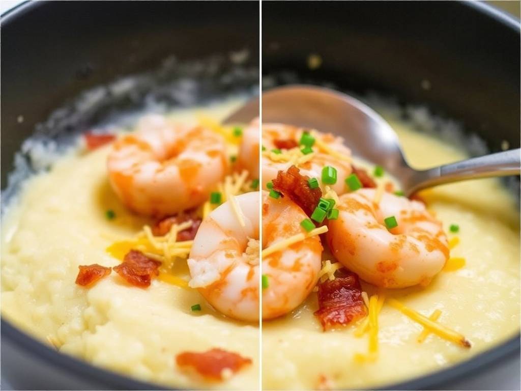 How to Make Shrimp and Grits with Bacon and Cheese