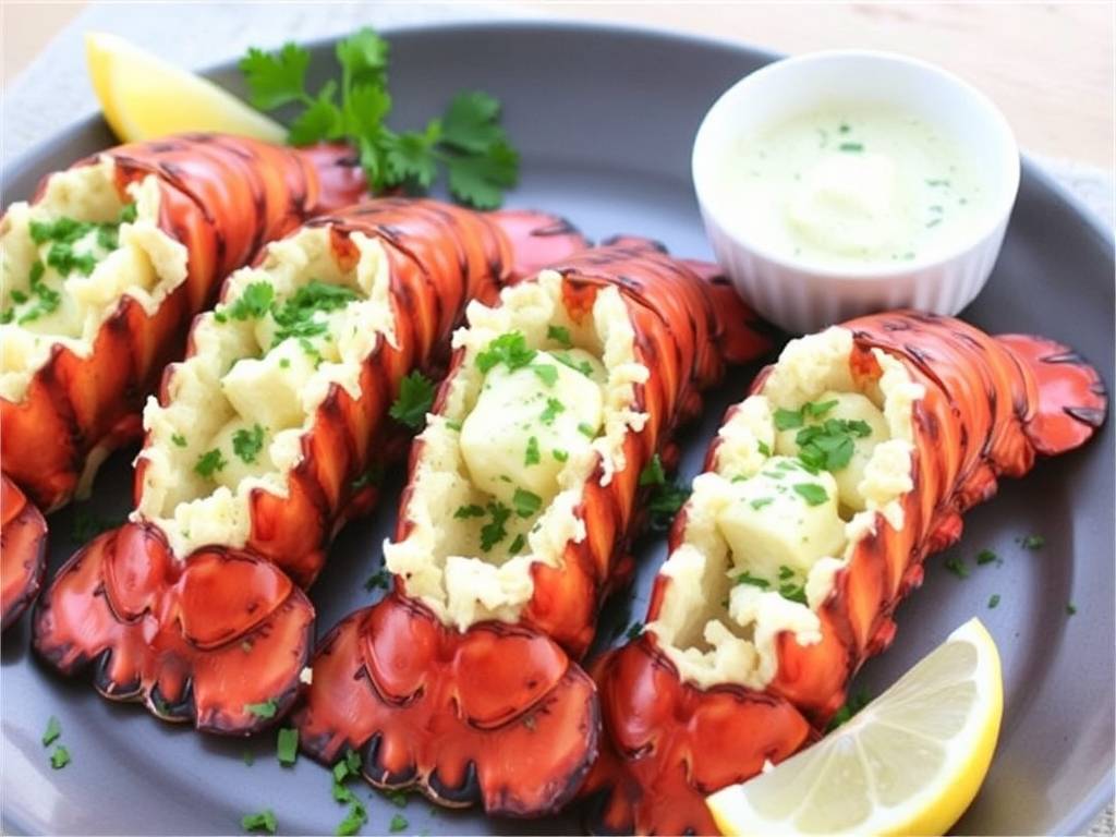 How to Grill Lobster Tails with Lemon Butter and Parsley(1)