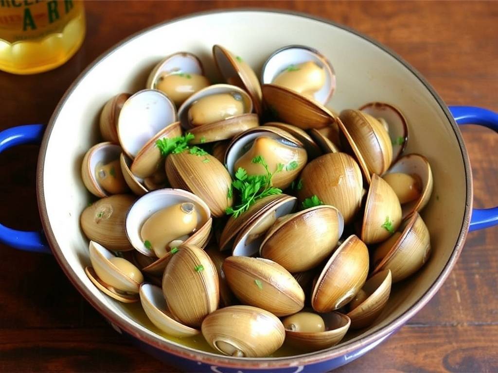 How to Cook Clams with Beer and Garlic Butter