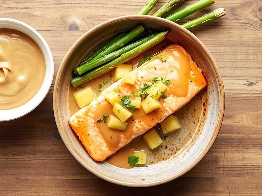 How to Bake Salmon with Pineapple and Ginger Sauce(1)