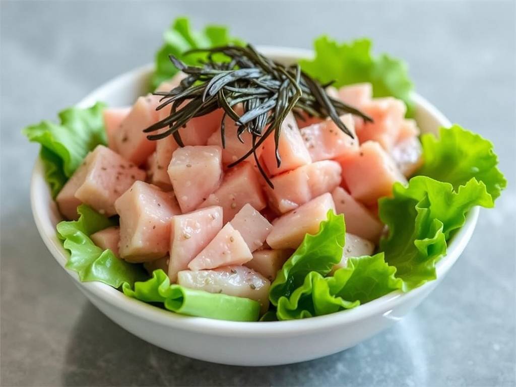 How to Make Tuna Poke with Cucumber and Seaweed(1)