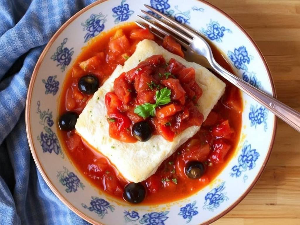 How to Bake Cod with Olive and Tomato Sauce How to Bake Cod with Olive and Tomato Sauce