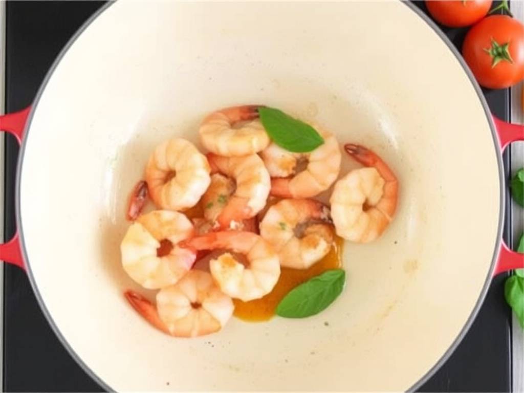 How to Cook Shrimp with Tomato and Basil Butter(1)