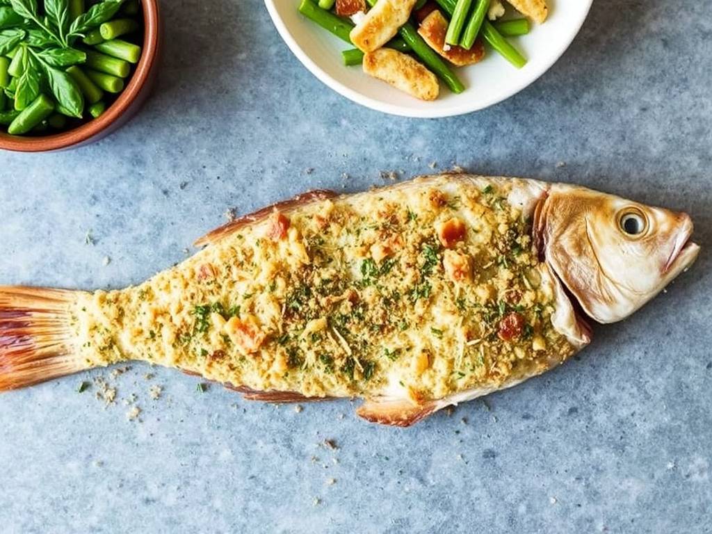 How to Bake Fish with Herb and Parmesan Crust