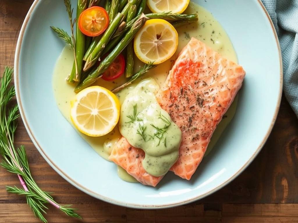 How to Cook Salmon with Lemon and Dill Butter Sauce(1)