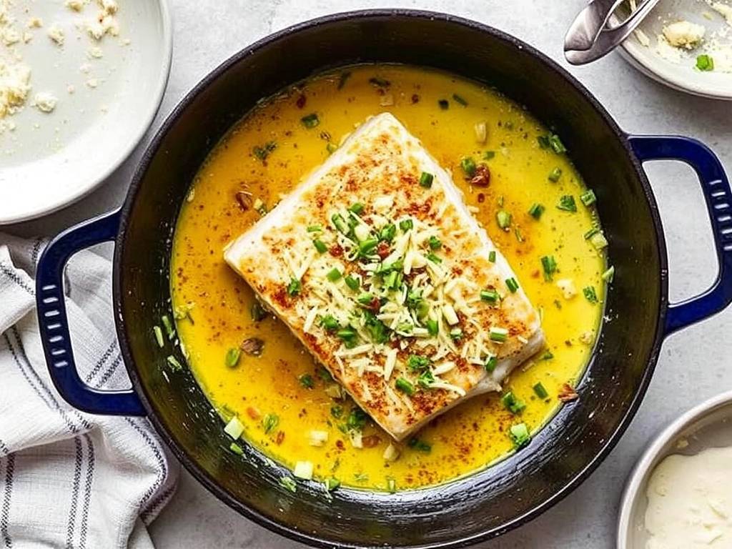 How to Bake Cod with Parmesan and Butter Sauce