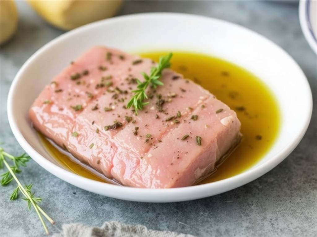 How to Cook Tuna Steak with Olive Oil and Herbs(1)