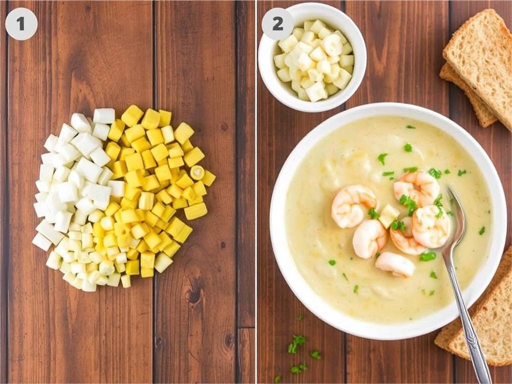 How to Make Shrimp and Corn Chowder with Cream(1)