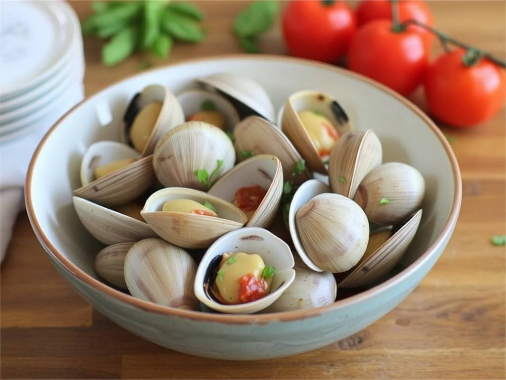 How to Cook Clams with Tomato and Basil Butter(1)