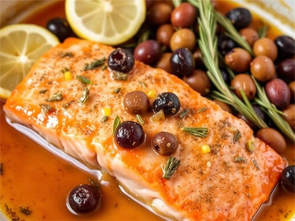 How to Bake Salmon with Olives and Capers Sauce How to Bake Salmon with Olives and Capers Sauce