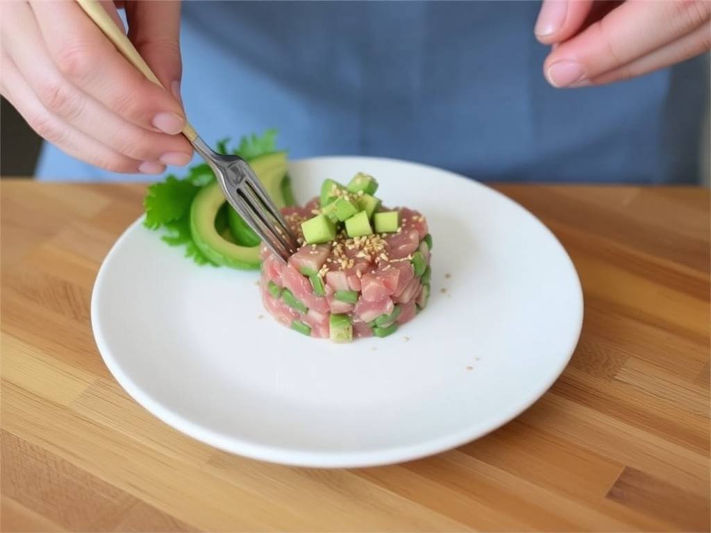 How to Make Tuna Tartare with Sesame and Avocado(1)
