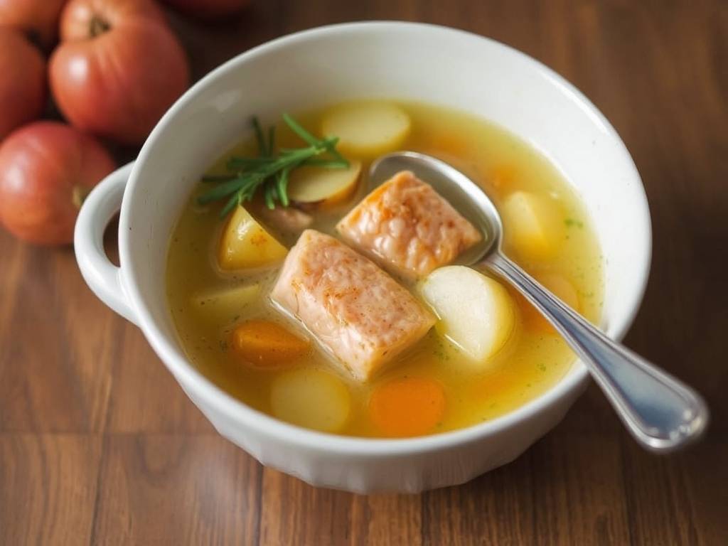 How to Make Salmon Soup with Potatoes