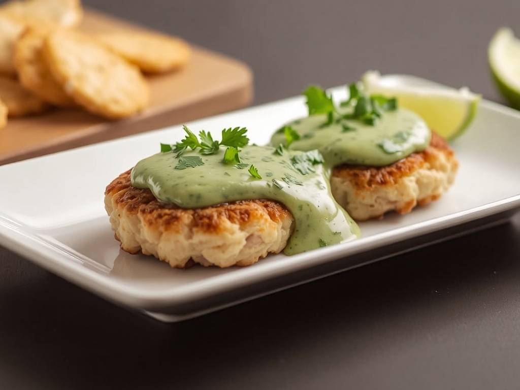 How to Cook Crab Cakes with Cilantro and Lime Sauce How to Cook Crab Cakes with Cilantro and Lime Sauce