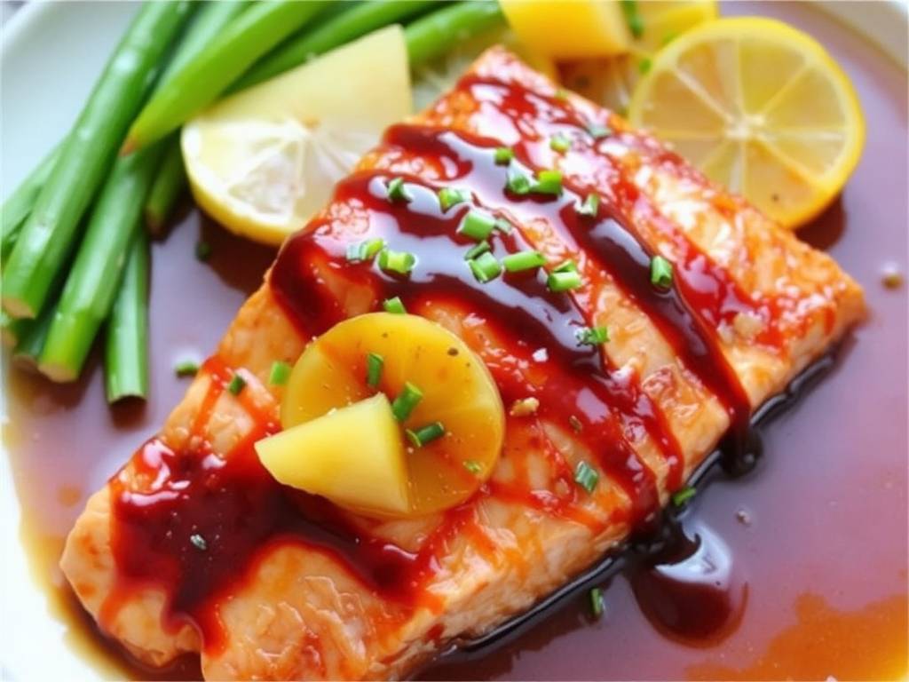 How to Bake Salmon with Teriyaki Sauce and Pineapple(1)