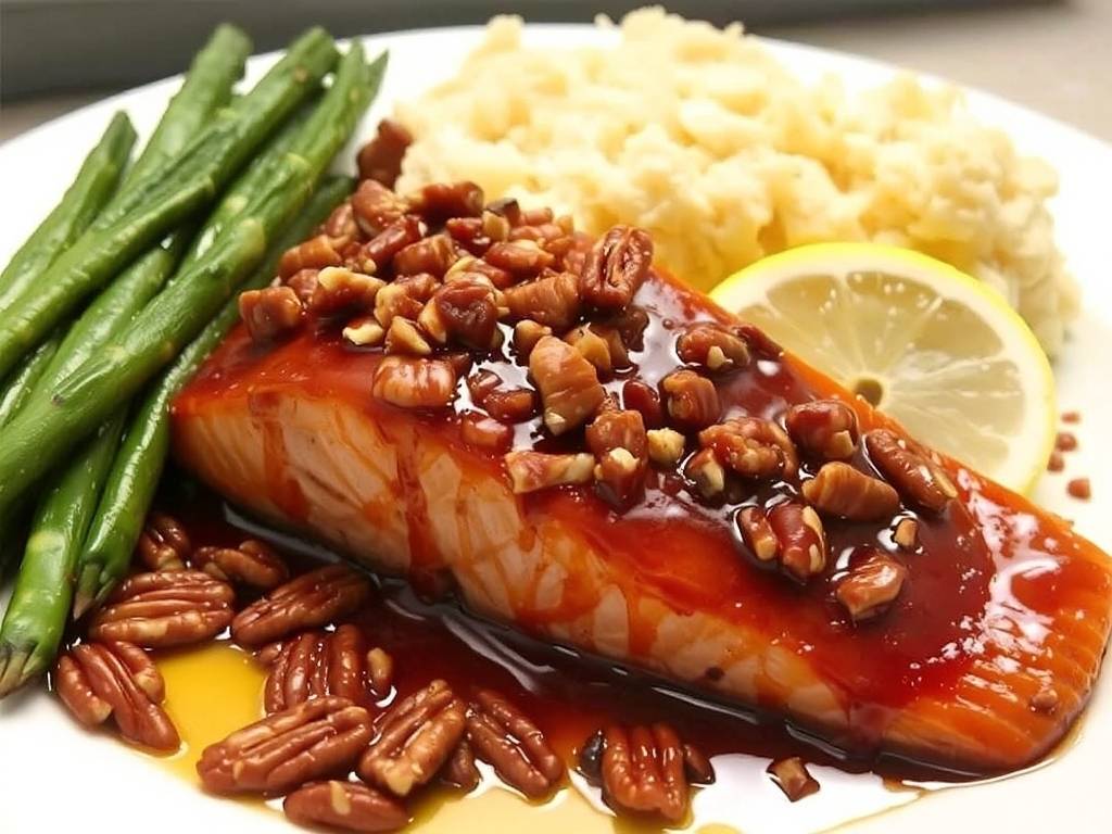How to Bake Salmon with Brown Sugar Glaze and Pecans How to Bake Salmon with Brown Sugar Glaze and Pecans