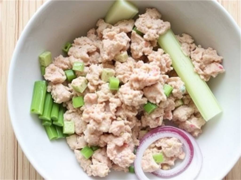 How to Make Tuna Salad with Celery and Onion