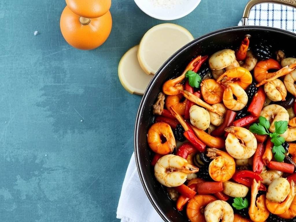 How to Make Seafood Paella with Chorizo(1)