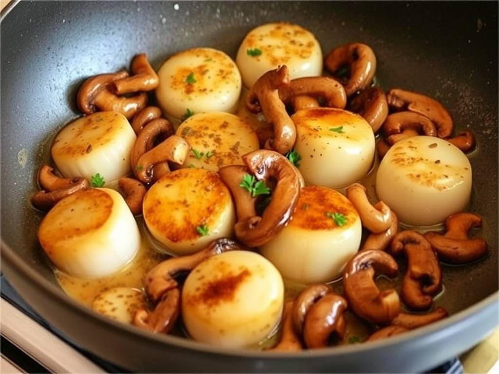 How to Cook Scallops with White Wine and Mushrooms How to Cook Scallops with White Wine and Mushrooms