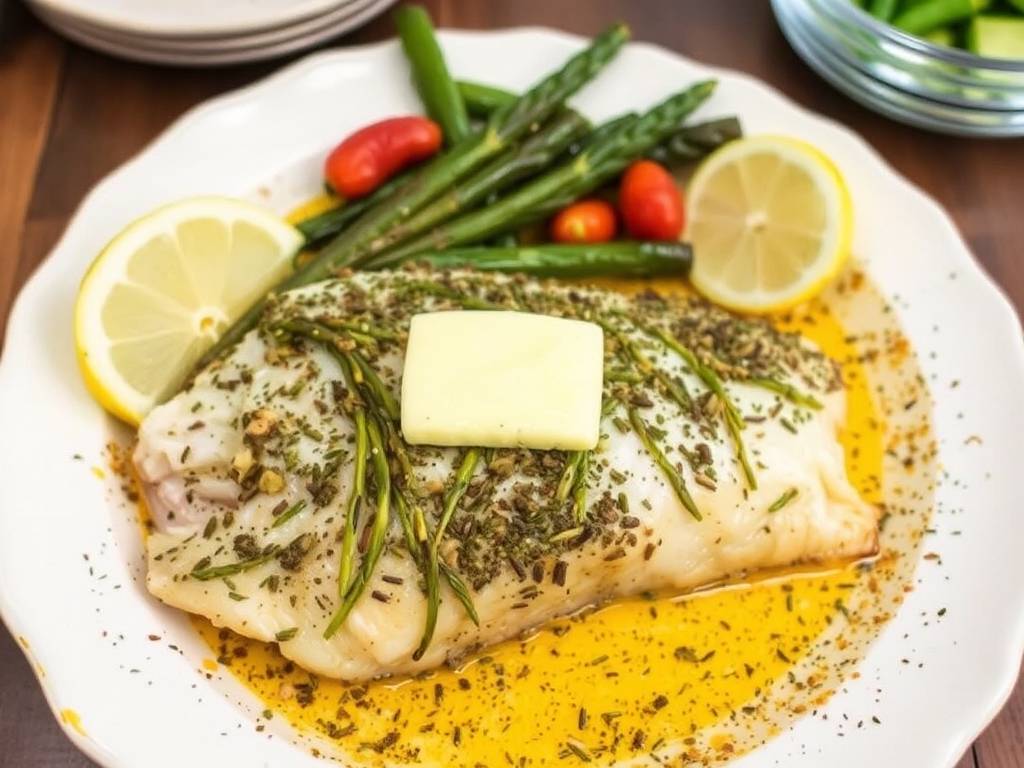 How to Bake Fish with Herb and Butter Crust(1)