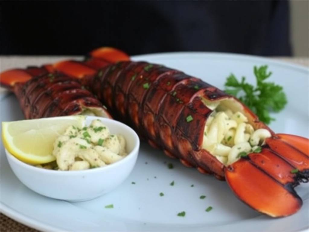 How to Grill Lobster Tails with Garlic and Herb