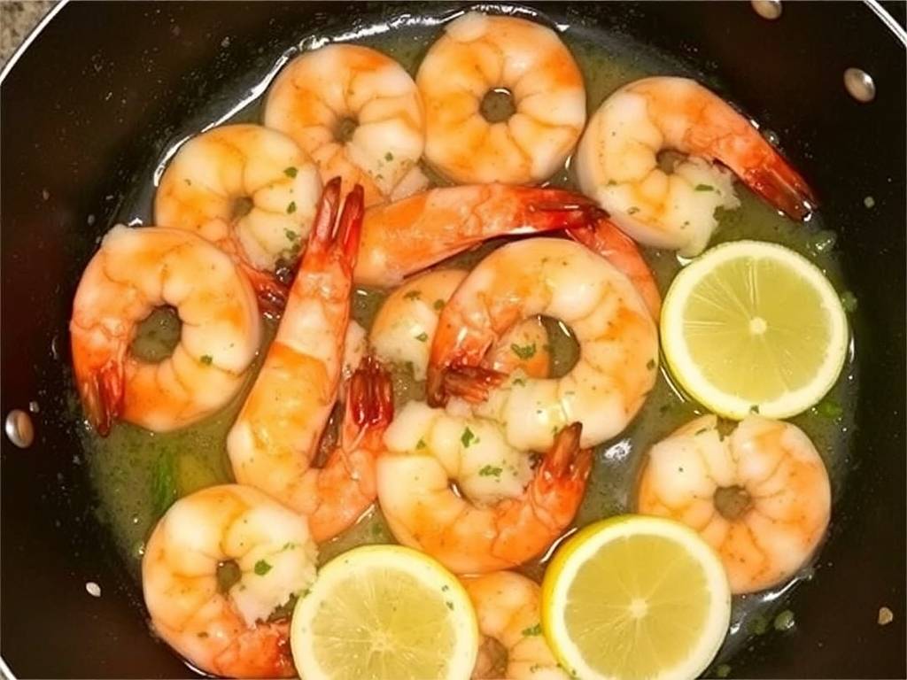 How to Cook Prawns with Garlic and Lemon Butter(1)