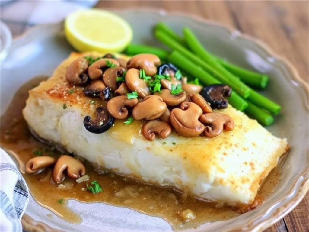 How to Bake Cod with Mushroom and Onion Sauce How to Bake Cod with Mushroom and Onion Sauce