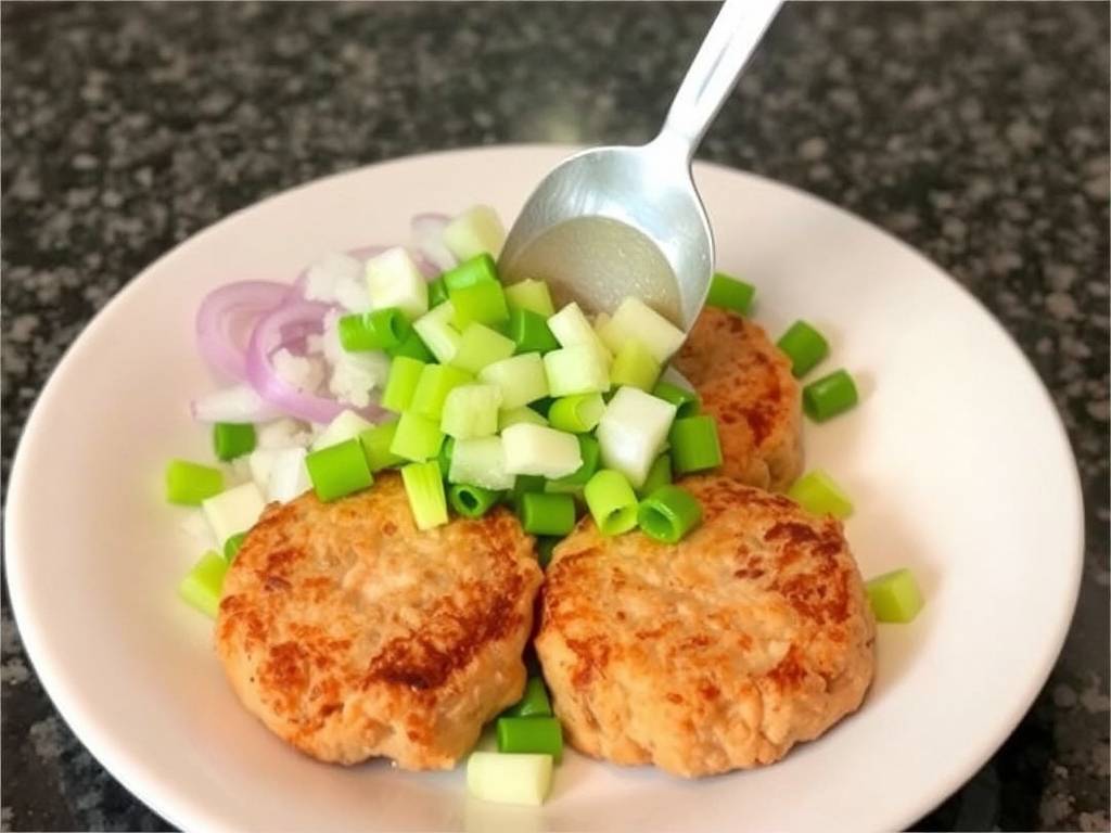 How to Make Salmon Patties with Onion and Celery(1)