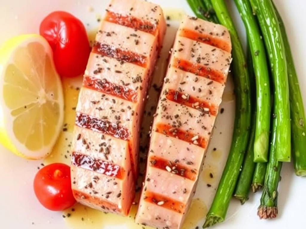 How to Grill Tuna with Black Pepper and Salt(1)